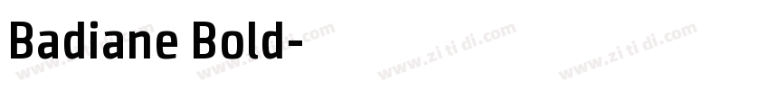Badiane Bold字体转换